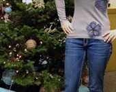 Daily Deal - M, L, XL - Patterned Petals in Greige