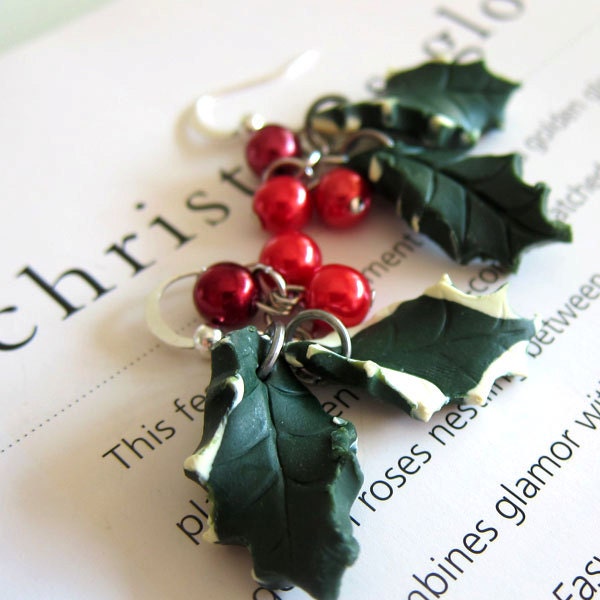 Christmas Earrings - Polymer Clay