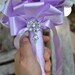 Deposit on lavender cascading jeweled brooch bouquet -- made to order wedding brooch bouquet