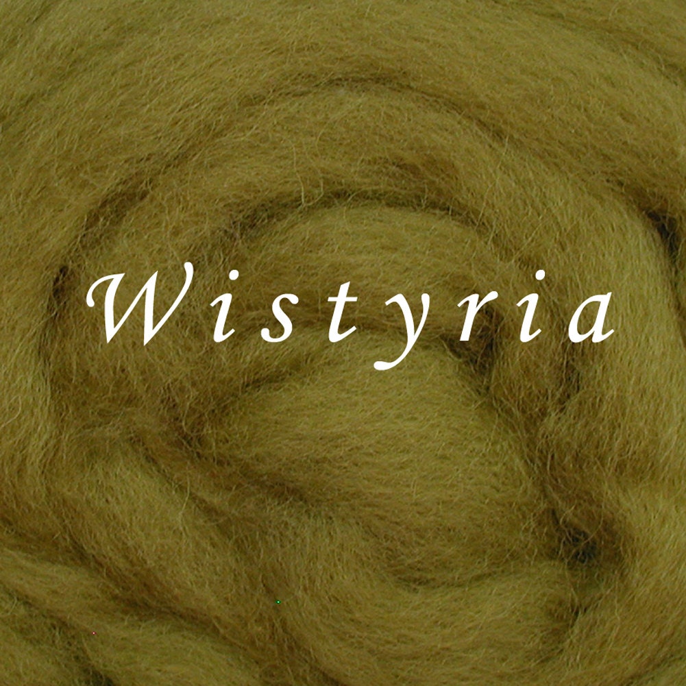 Wistyria 100% Wool Roving - Corriedale - 12" length - 1/4 ounce