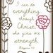 I can do everything through Christ who gives me strength 8 by 10 print.