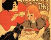Compagnie Francaise des Chocolats et des Thes Theophile-Alexandre Steinlen 1899 Reproduction