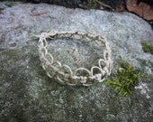 Natural Ripple Knot Hemp Anklet