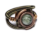 Steampunk Jewelry on Warehouse 13 - RING - SERAPHINITE - Seen on TV (Custom size available - see description)