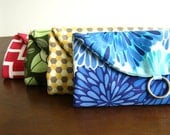 Jewelry Travel Clutches - Set of 4 Gifts for Bridesmaids - Custom Fabric/Colours