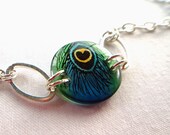 Strut bracelet, Peacock feather bracelet, resin bracelet, blue, green, yellow , modern , adjustable size,gifts under 30