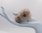 Mink Fur Bracelet Cuff -  OOAK Fashion Accessory