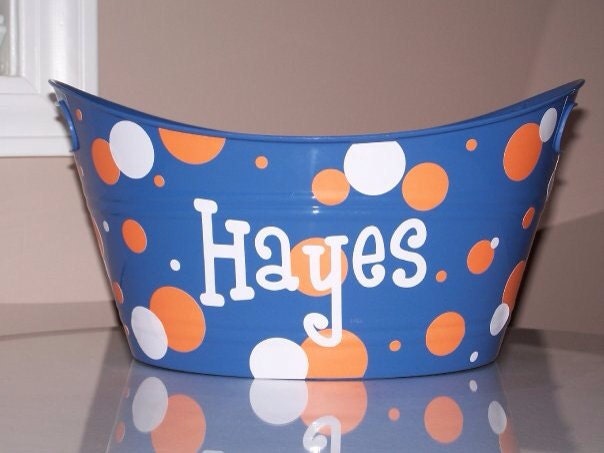Personalized bucket organizer monster high