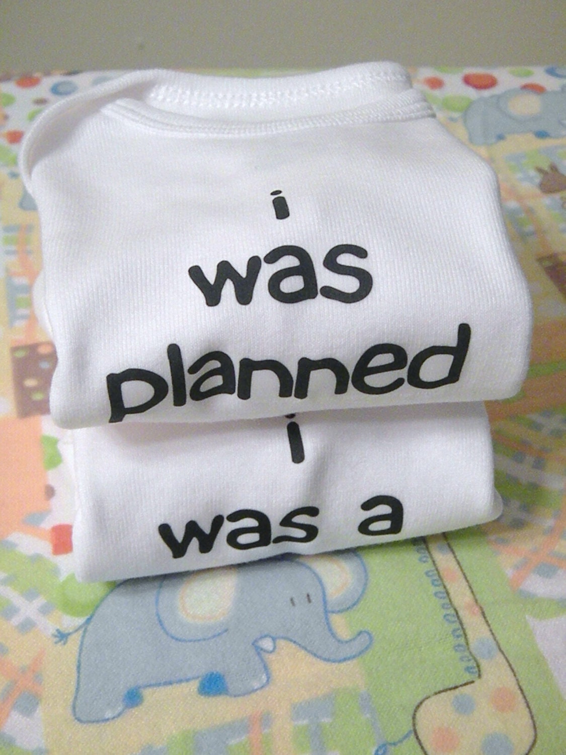 I Was Planned and I Was A Surprise Twin or Multiples Onesie Set