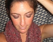 red and gray sparkle shrug