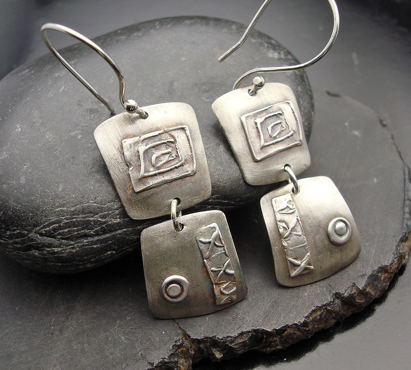 Double Take -  Silver Earrings