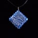 Stoneware Blue Paisley Pendant