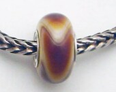 OOAKK Pearlized Dillo  - Troll Bracelet Bead (MAY-157)