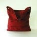 Sale - Deep Red Twisted Hemp/Cotton Bag, shoulder bag, handbag, tote, diaper bag, unique, stylish, purse - Lisa