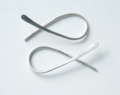 Silver Hoops Small Fish Earrings Pisces Hoop Earrings eco friendly minimalist jewelry, holiday fashion