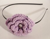 Rose Headband in Lavender