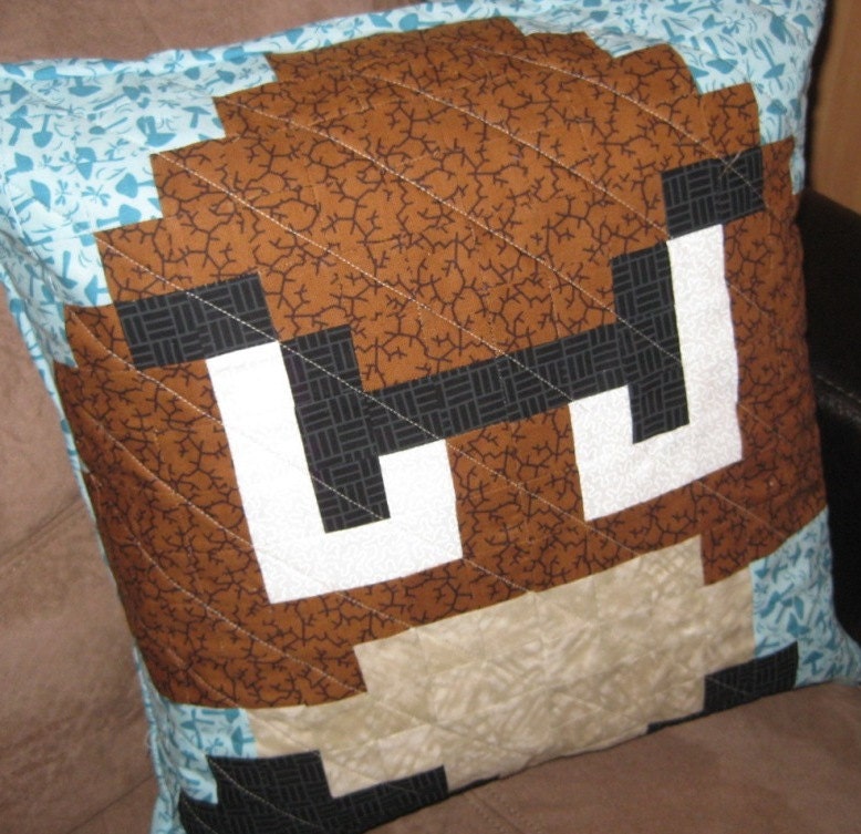 Goomba Quilted Pillow Cover