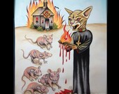 Evil Kitty and his mice Minions