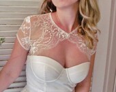 Marquise de Anges French lace bridal BOLERO jacket ivory lace bolero ivory lace jacket ivory wedding shrug ivory bridal shrug lace wrap