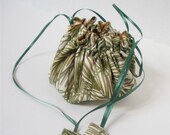 Green Grass Fabric Posy Pouch
