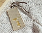 Monogrammed Bookmark - Initial T - Letter T -