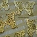 Brass Findings - 5 Brass Filigree Butterflies
