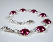 Polka Dot Tin Can Bracelet- Pretty in Pink
