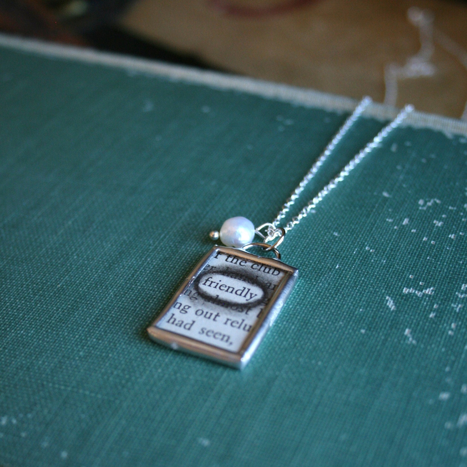friendly - Soldered Pendant on Sterling Silver Chain