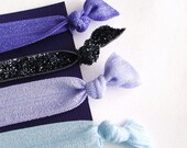 Glitzy. Elastic Hair Ties. Includes 1 Glitter Hair Tie