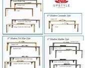 8 Inch Purse Frames - Modern Style - Select any 1 frame - Includes Complete Instructions