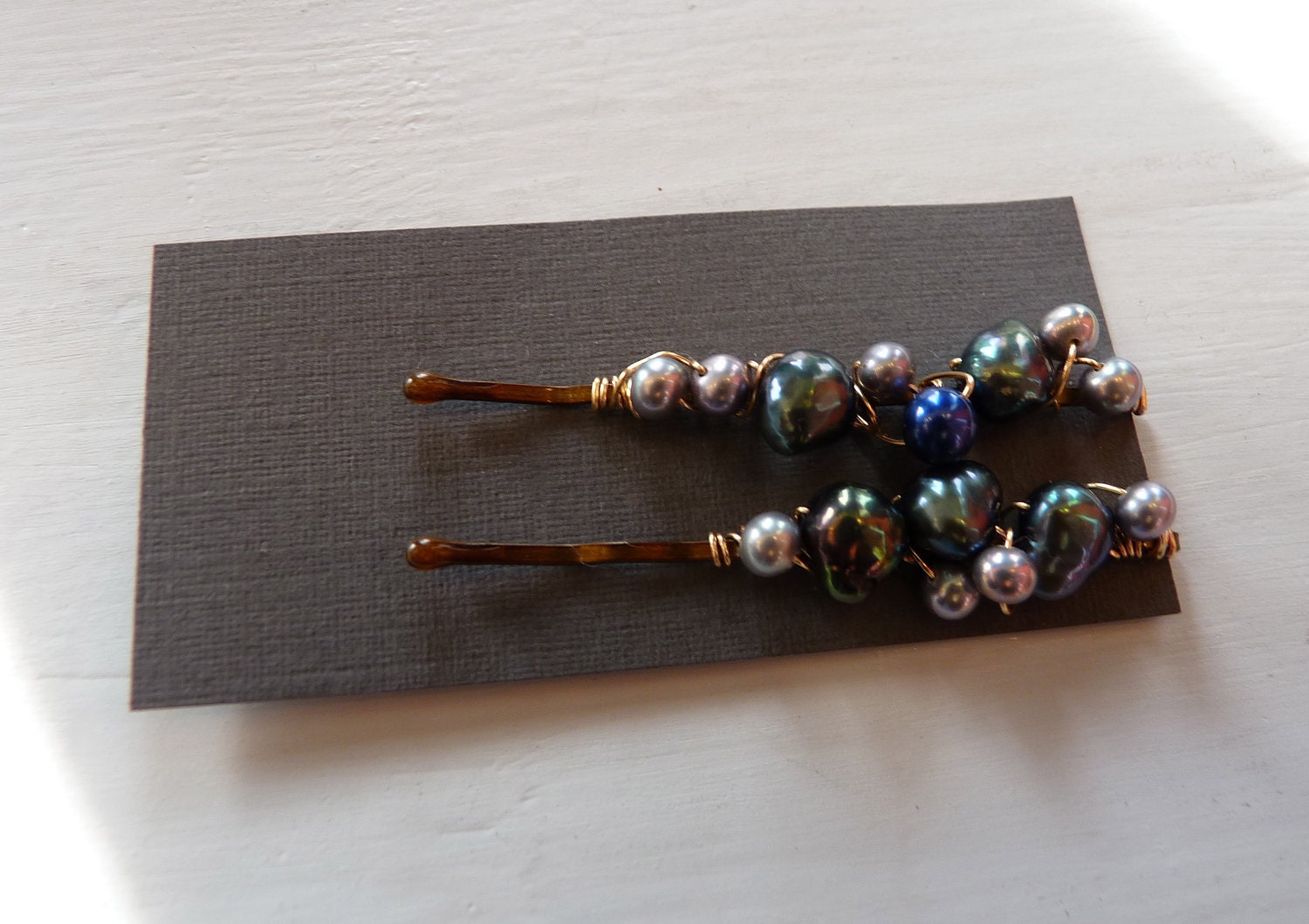 Mix Freshwater Pearl Bobby Pins Hairpins