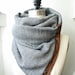 Navy  and white  circular infinity scarf