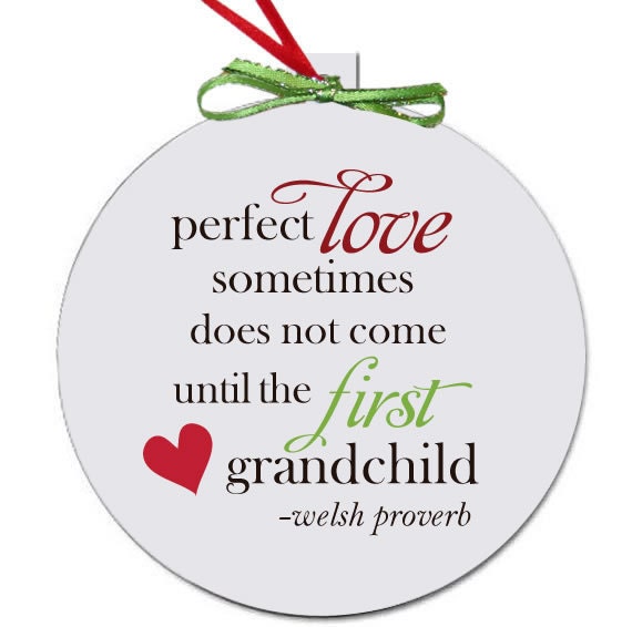 Grandparent Christmas ornament - perfect first time Christmas pregnancy announcement idea