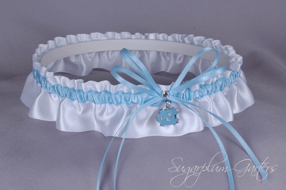 University of North Carolina Tar Heels Wedding Garter
