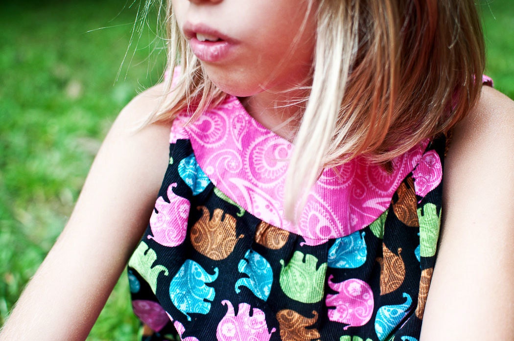 Girls Dress - Corduroy Dress - Little Girls Dresses
