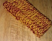 Knitted Ear Warmer - Burgundy/Gold (USC Colors)