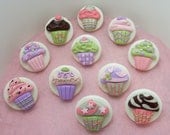 Two cupcake knobs - Cabinet knobs - Dresser knobs - Your choice of colors and styles