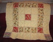 Popcorn The Bear Rag Quilt