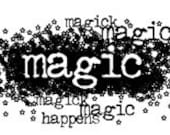 MAGIC HAPPENS- CLiNG ruBBer STAMP by Cherry Pie Art Stamps