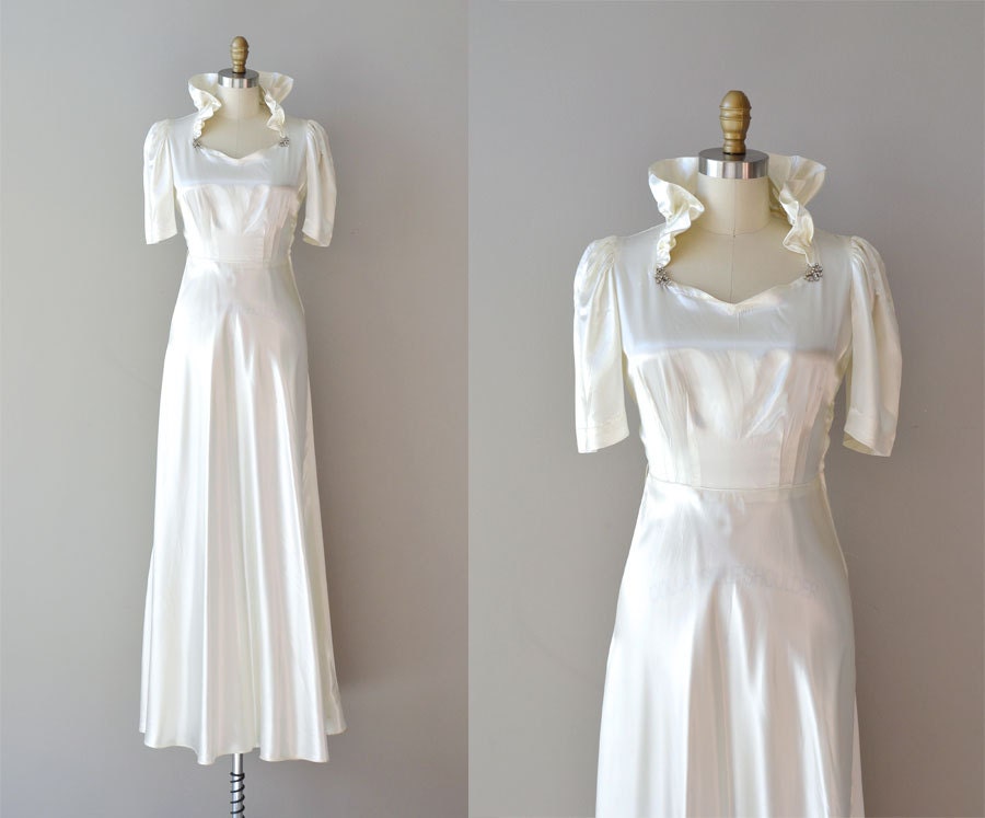 1930s dress / 30s wedding dress / In the Campagna