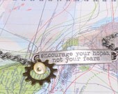 Inspirational Bracelet "Encourage Your Hopes, Not Your Fears"