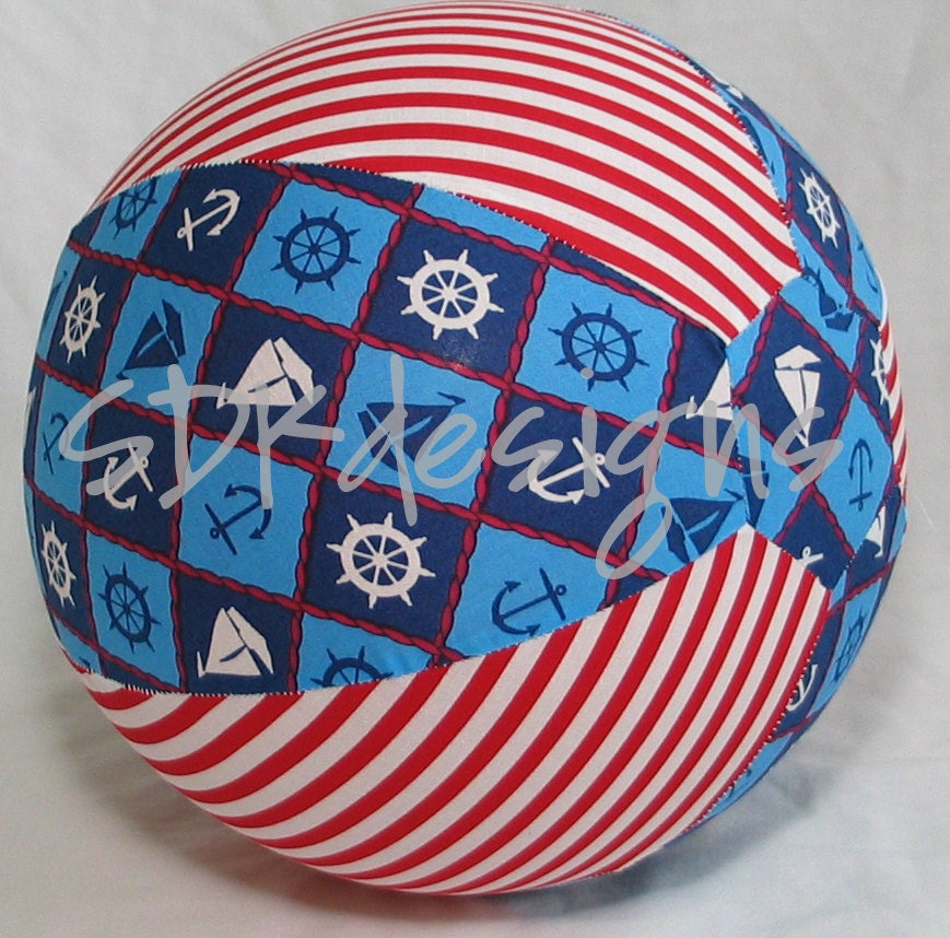 Balloon Ball TOY - Sail Boats Nautical theme