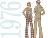 1970s Vintage Pattern - Misses Jacket and Pants - 36 Bust Womens Safari Suit Sewing Pattern - Simplicity 7770 - Uncut, FF