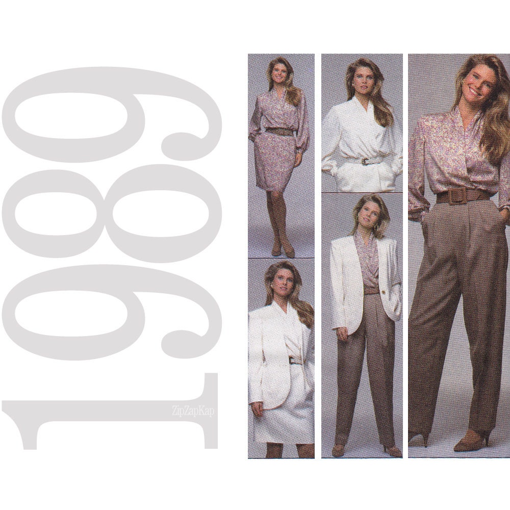 1980s Vintage Pattern - Christie Brinkley Misses Separates Pattern - Size 12, 14, 16 Sewing Pattern - Simplicity 9368  - Uncut, FF