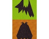 Two Bats Paper Pieced Quilt PDF Pattern by MadCreekDesigns