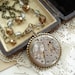 TIMELESS - Antique Pocket Watch Necklace. Steampunk Watch with 17 Ruby Jewels, Brass, Bronze, Silver. Vintage Assemblage Jewelry Set.