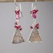 ON SALE - 40% OFF - Druzy Earrings Dangle Earrings Beige Greige Jasper Slice Pink Sapphire Luxury Fall Fashion Beach Wedding -Roses