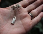 Mini Road/Mountain Bike Necklace. Cycling. Tire Track Design. Bike jewelry.Tour de France. Small Thick Solid Sterling Silver. OOAK.
