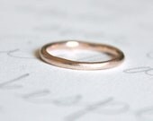 10k rose gold wedding ring . recycled rose gold mens womens wedding band . unique ethical gold wedding band . ready to ship size 7 1/2