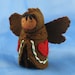 Gingerbread Heart Fairy Doll in Brown - Waldorf Inspired